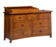 Amish McCoy 7 Drawer Dresser With Changing Box Top Option