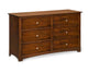 Monterey 6 Drawer Dresser With Changing Box Top Option