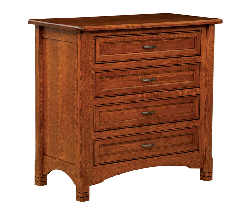 Amish West Lake 4 Drawer Dresser With Changing Box Top Option