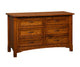 Amish West Lake 6 Drawer Dresser With Changing Box Top Option