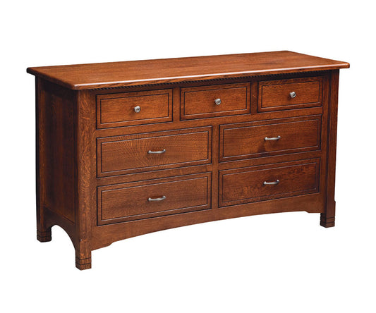 Amish West Lake 7 Drawer Dresser With Changing Box Top Option