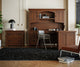 Oakwood Collection L Desk with Hutch