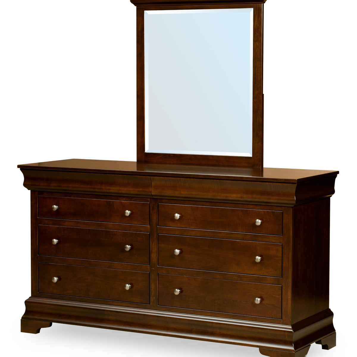 Palm Valley Collection Short Dresser. 6 Drawer 2 hidden Drawers