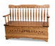 Amish Royal Arrow Acorn Bench