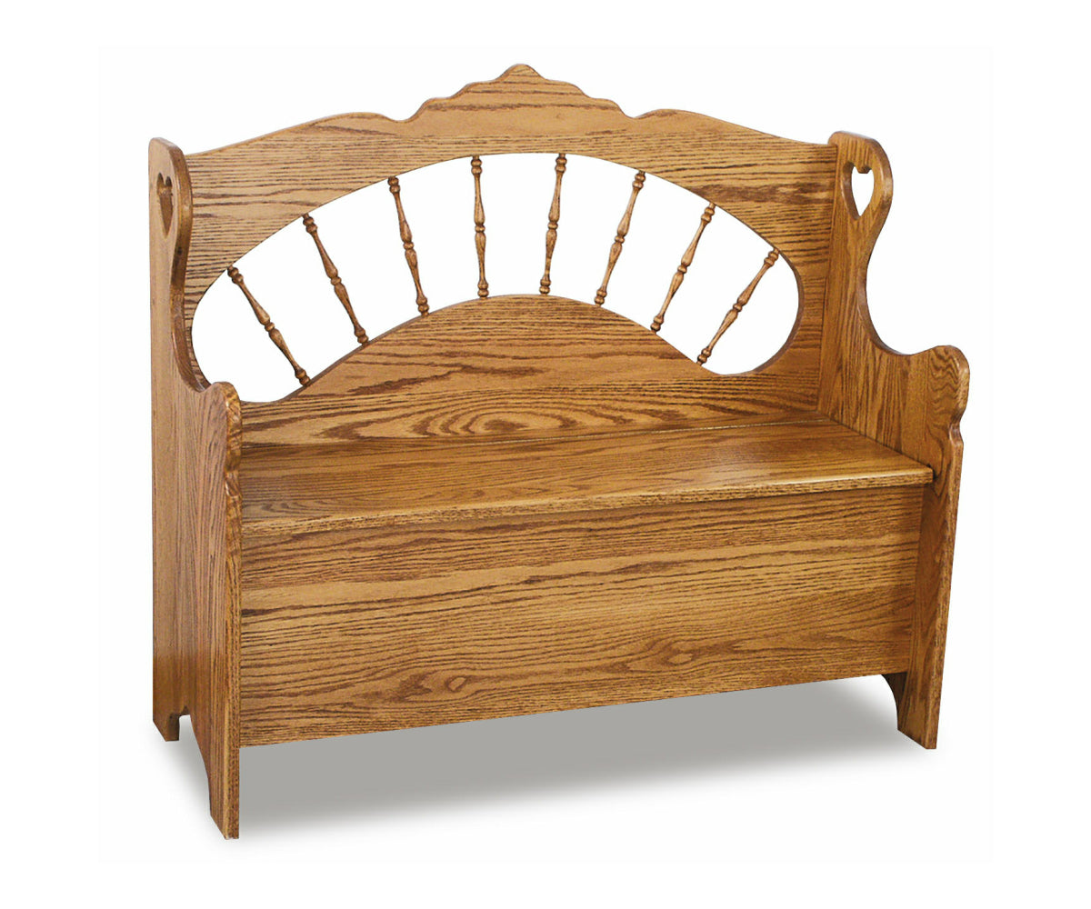 Amish Sunrise Spindle Bench