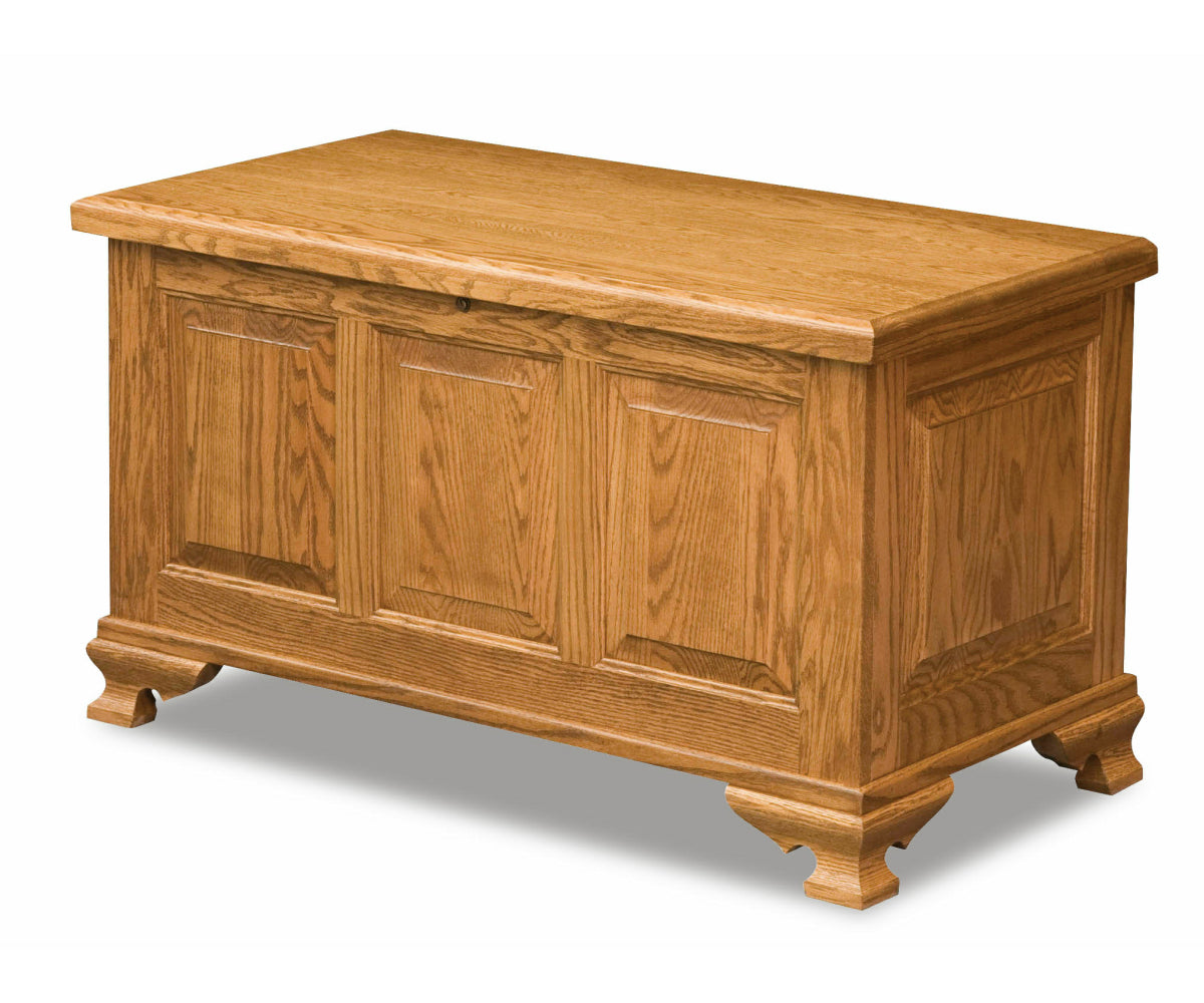 Amish Triple Raised Panel Cedar Chest