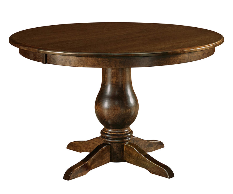 Amish Auburn Single Pedestal Table