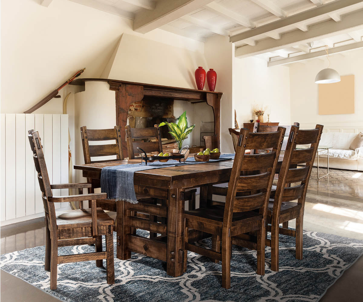 Amish Columbus Trestle Table