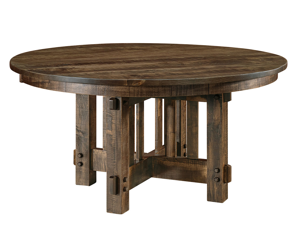 Amish Fort Worth Single Pedestal Table
