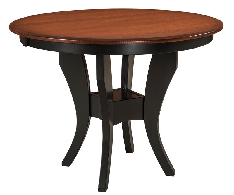 Amish Imperial Single Pub Pedestal Table