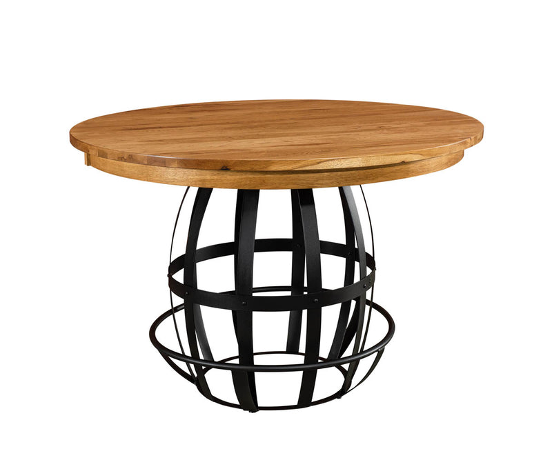 Amish Wabash Barrel Table
