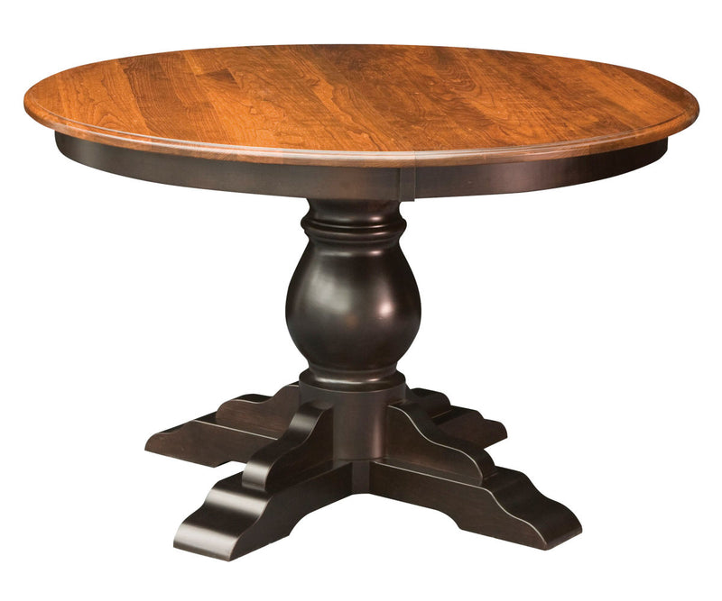 Amish Albany Single Pedestal Table