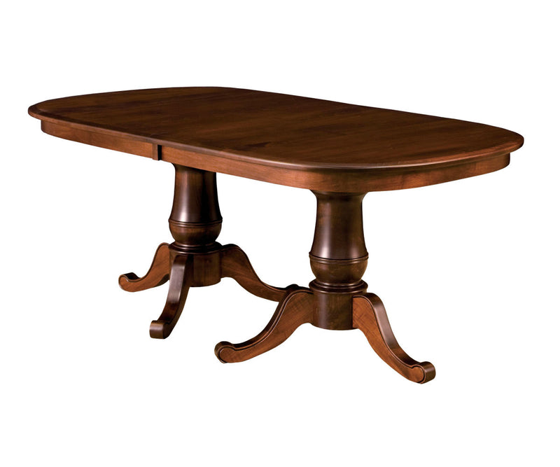 Amish Chancellor Double Pedestal Table