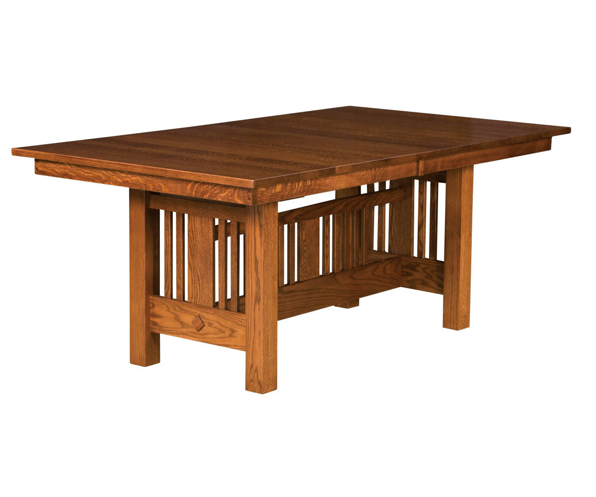 Amish Kingsbury Mission Trestle Table
