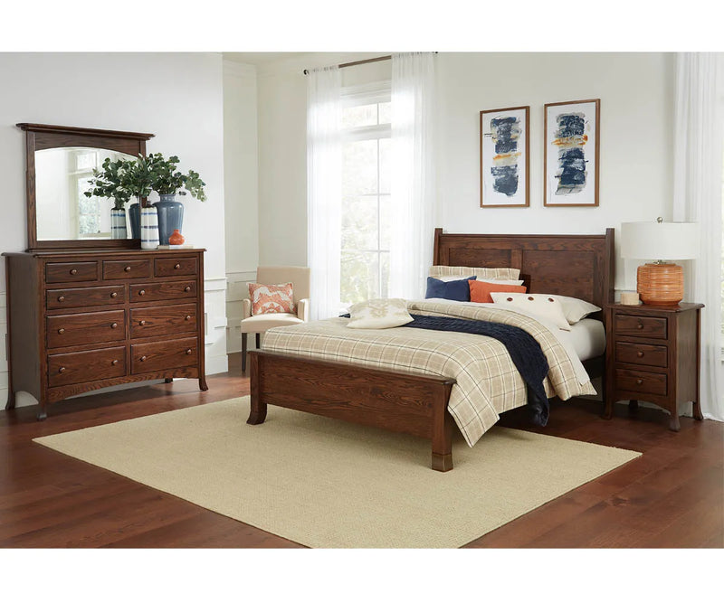 Carlisle 1 Drawer 2 Door Nightstand