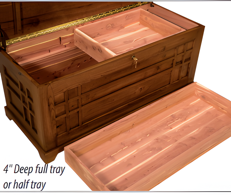 Amish Triple Panel Trunk